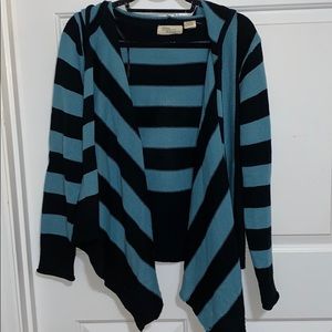Striped Blue and Black Sweater